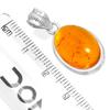 925 Sterling Silver Pendant Women Handmade Jewelry Valentine's Day Gift Amber Amethyst Black Onyx Carnelian Garnet Quartz Green Onyx Gold Stone