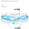 Adjustable Inflatable Baby Neck Swim Ring for Newborns with Double Airbag