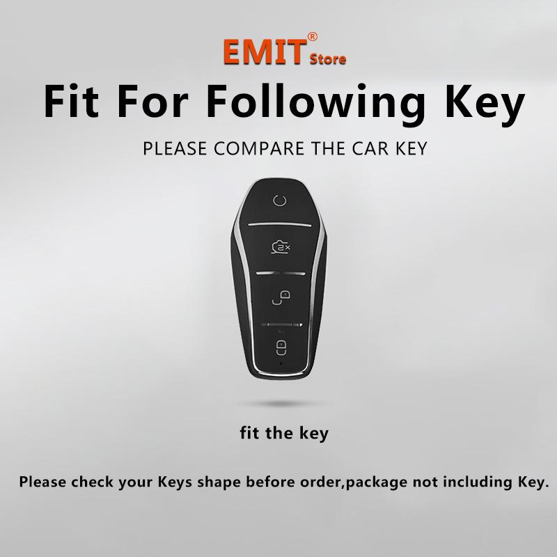 Fit For Byd Dolphin Tang Ev600 Han Ev Yuan Atto 3 Song Plus Pro Dmi Qin Zinc Alloy Auto Key Fob Cover Smart Case Key Ring Auto Accessories
