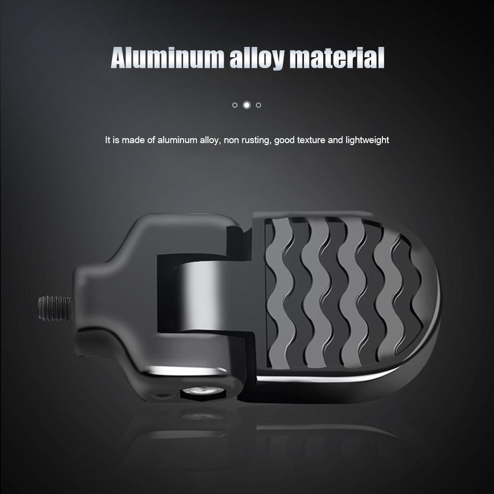 Aluminum Alloy Folding Footrest Pegs Bike Rear Pedals for Electric MTB Bicycle