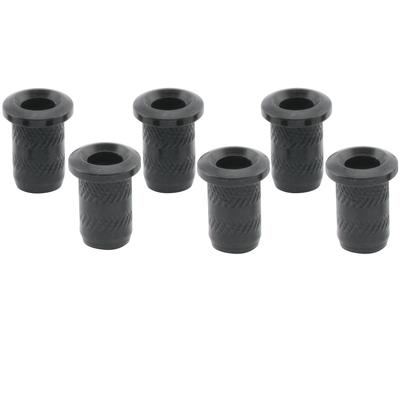 Pro 4mm Steel Top Mount Guitar String Black of Bushings, (Set 6)
