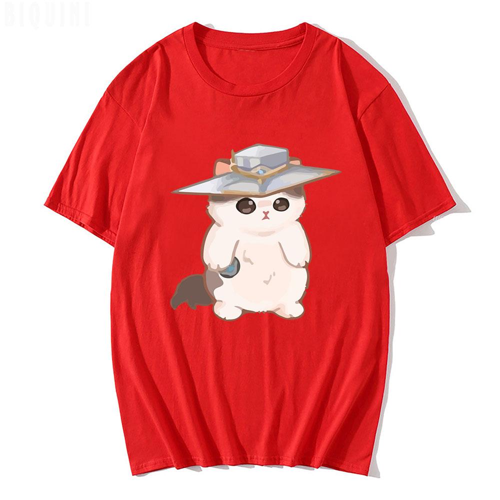 

Cypher Cat Милый Удивленный Пингвин Valorant Мужские Женские Футболки С Круглым Вырезом 100% Хлопок Летняя 2022 Напечатанная Унисекс Харадзюку Игра На Заказ 4XL