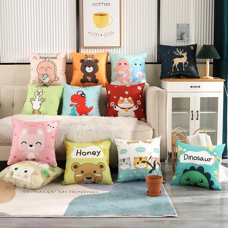 Fumai De Cartoon Double-sided Print Throw Pillow 60x60cm