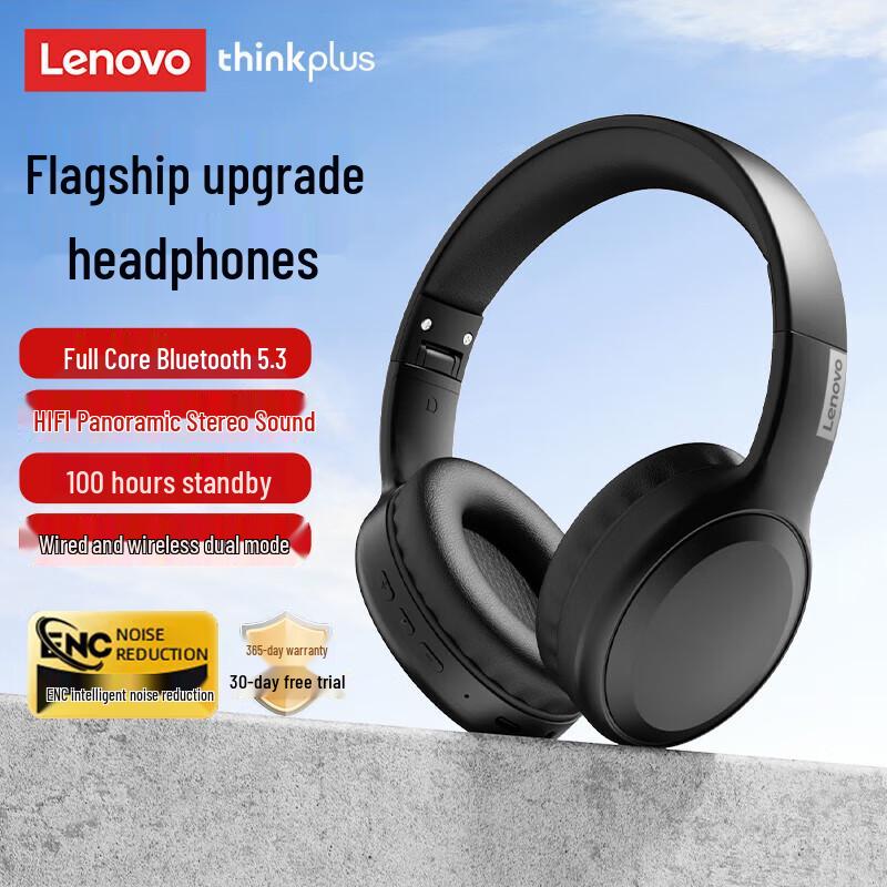 Lenovo TH30 Wireless On-Ear Headphones