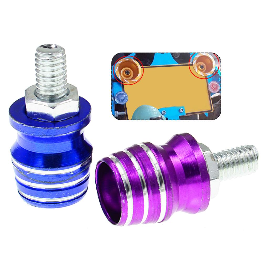 2ks 5mm hliníkový stojan na motocykl Šrouby Cívky kyvné vidlice Posuvný stojan Šroub kyvné vidlice Příslušenství pro Yamaha Honda Suzuki Kawasaki