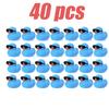 1-100Pcs Mini Rubber Ducks Blue Set In Bulk With Sunglasses Float Squeak Tiny Rubber Duck Toy For Party Birthday Supplies