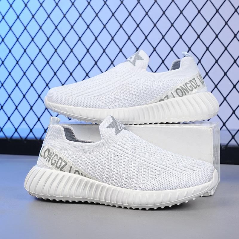 Summer Autumn Breathable Mesh Children's Boys' Shoes Spring One-pedal Sports Shoes Medium and Older Children's Soft-soled Casual Shoes