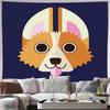 Unframed Cute Shiba Inu Tapestry Wall Hanging Anime Room Decor Japanese Dog Aesthetic Dorm Wall Art Home Decoration Gift