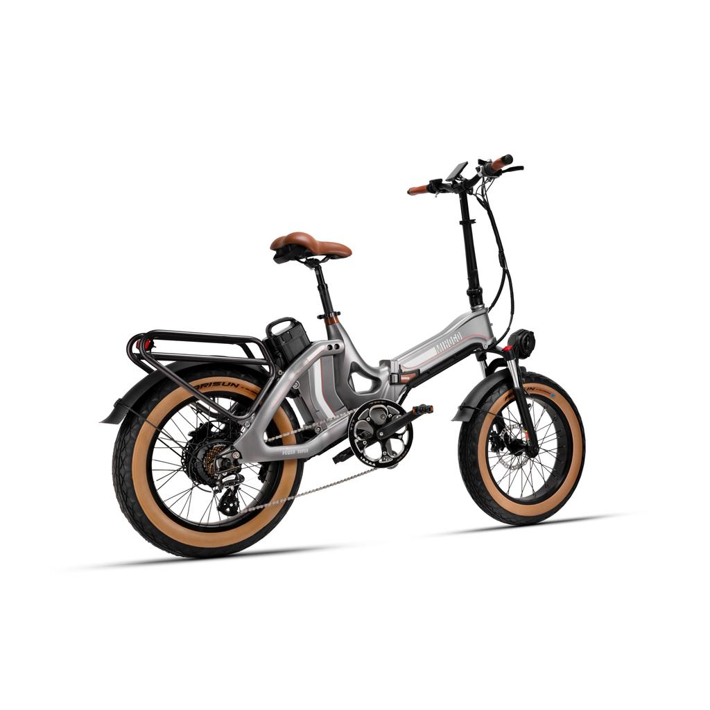 MIHOGO ONE Multi-Terrain Folding Electric Bike For Adult 750W 48V12.8+16Ah Battery City Commuting Electric Bicycle 20*4 Inch Fat Tires E-bike