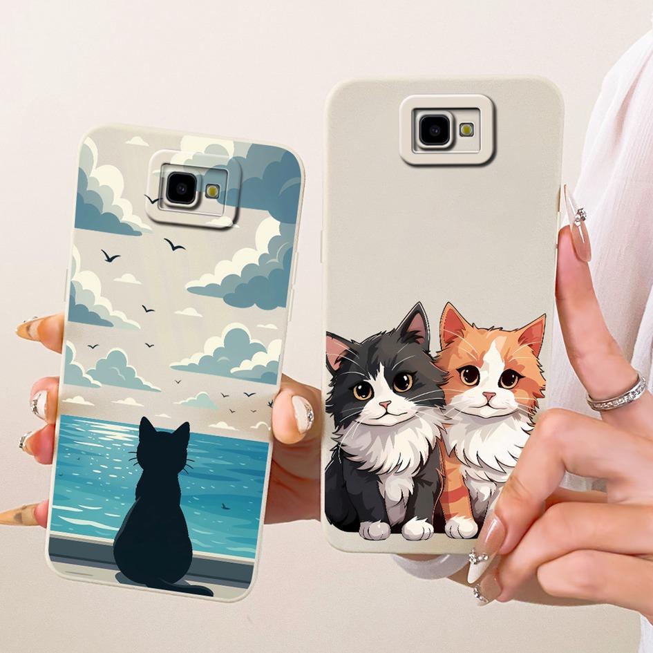 Case For Samsung Galaxy J4 Plus Core Cover SM-J415F SM-J410F Cute Cartoon Cat Shockproof Bumper on Samsung J4 2018 SM-J400F Capa