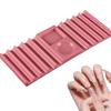 Nail Brush Holder Double-Head Storage Organizer Nail Color Palette Gel Brush Rest for Women Beginners Technicians Art Lover Home