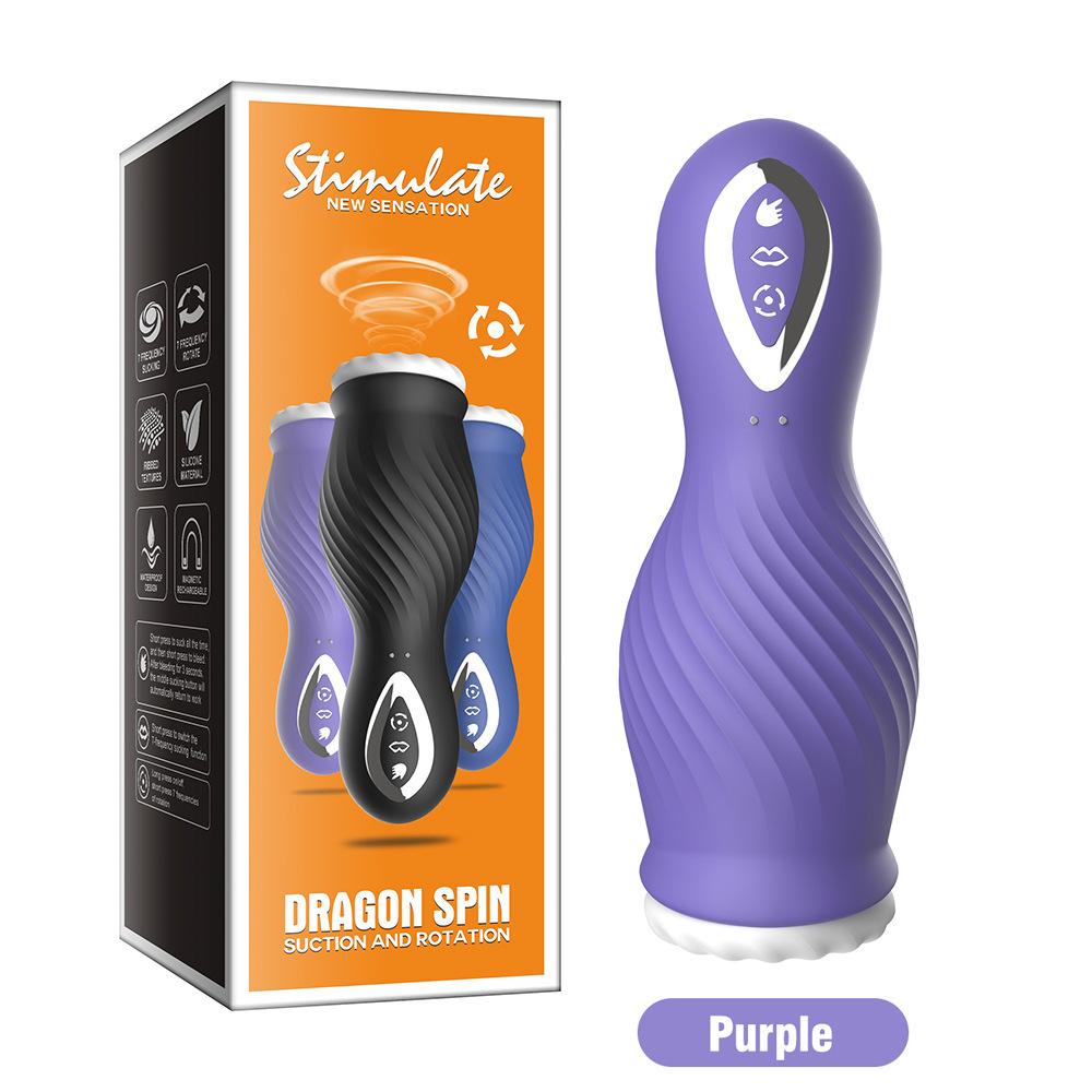 Eroticy Men Masturbation Auto Suck Sex Toy For Male Vibrating Tail Silicone Vaginas Oral Licking Toys For Male Adult Fox