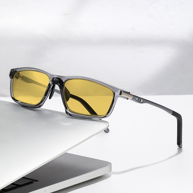 High Quality Polarized Night Vision Sunglasses Men Spring Temple Uv400 Driving Sun Glasses Frame Eyewear