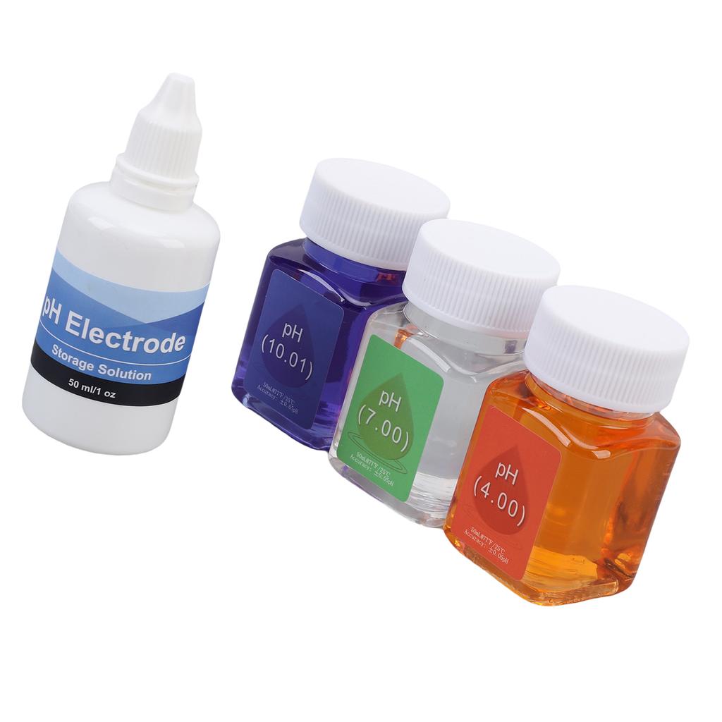 Testing PH Calibration Solutions 30 Ml PH Test Kit Probe 7.00 4.00 10.01 Buffer Solutions and Electrode Storage Liquid 30 Ml Meters