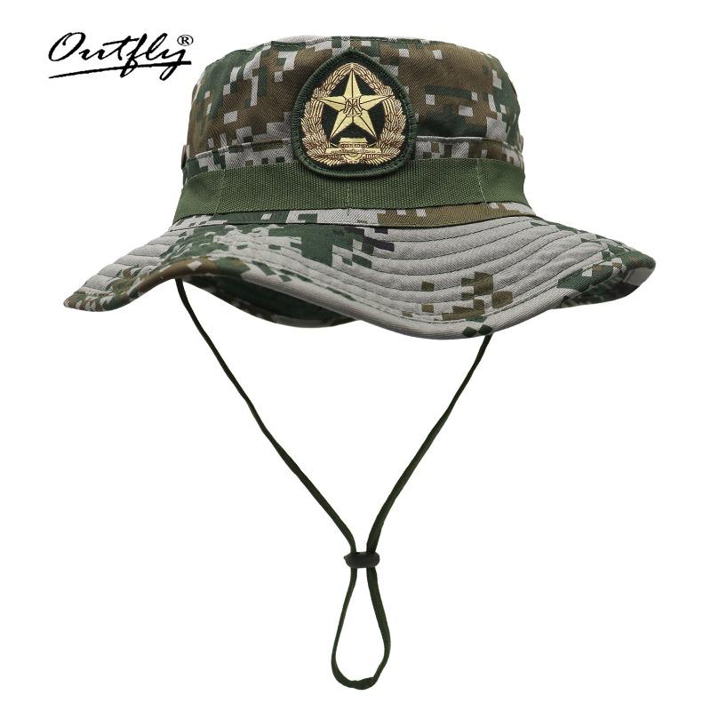 Mountaineering visor summer new breathable bucket hat outdoor fishing camping UV camouflage sun protection hat