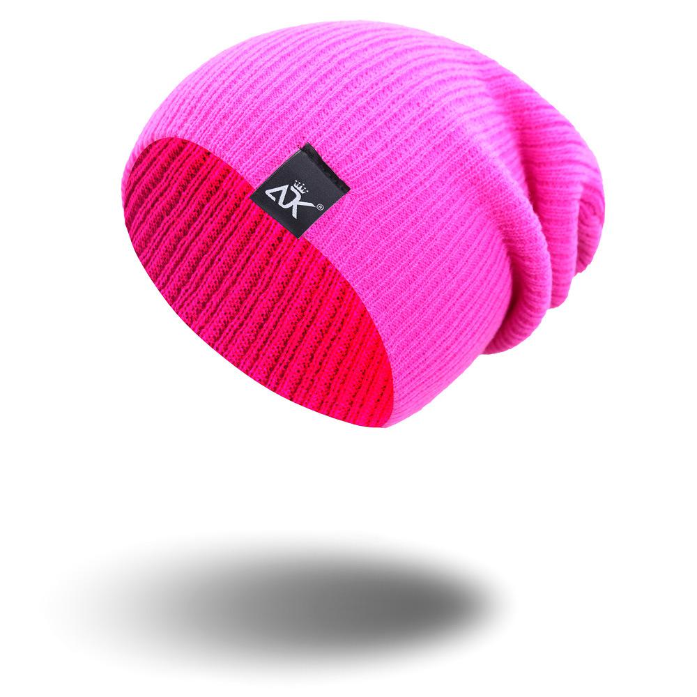Knitted Beanie Women's Hat Winter Men Skullies Beanies Warm Casual Slouchy Hat Crochet Beanie Hat Female Baggy Cap Cheap