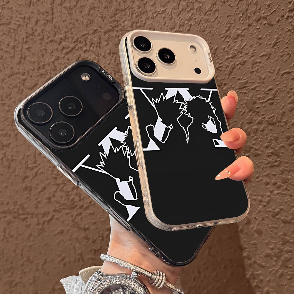 H-Hunter-Hunter Killua Phone Case for iPhone 17 17Air 16 15 14 13 12 11 Pro Max Plus Colorful Silver
