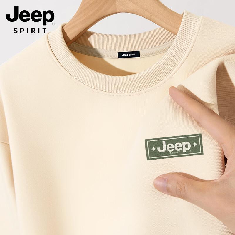 JEEP SPIRIT Men s Crew Neck Star Logo Sweatshirt 3XL
