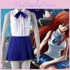 Enchanting Anime Fairy Tail Erza Scarlet Daily Uniform Skirt Cosplay Costume Outfit