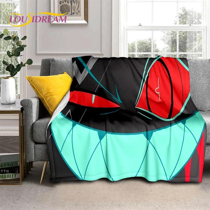 2026 H-Hazbin Hotel Charlie Cartoon Soft Blanket,Soft Throw Blanket for Home Bedroom Bed Sofa Picnic Travel Cover Child Gift