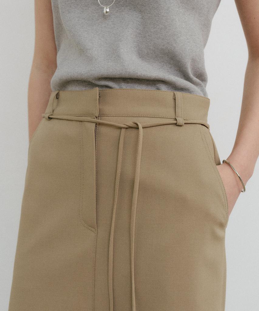 Yulago H-Line String Long Skirt