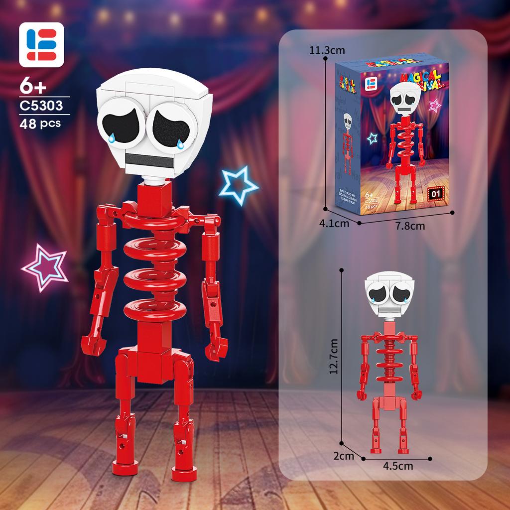 Magic Number Circus Figurine Candy Kingdom Pamney Doll Figure Building Block Toy Compatible Lego