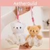 Dress Bear Wear Plush Keychain Stuffed Doll Pendant Backpack Decoration Gift