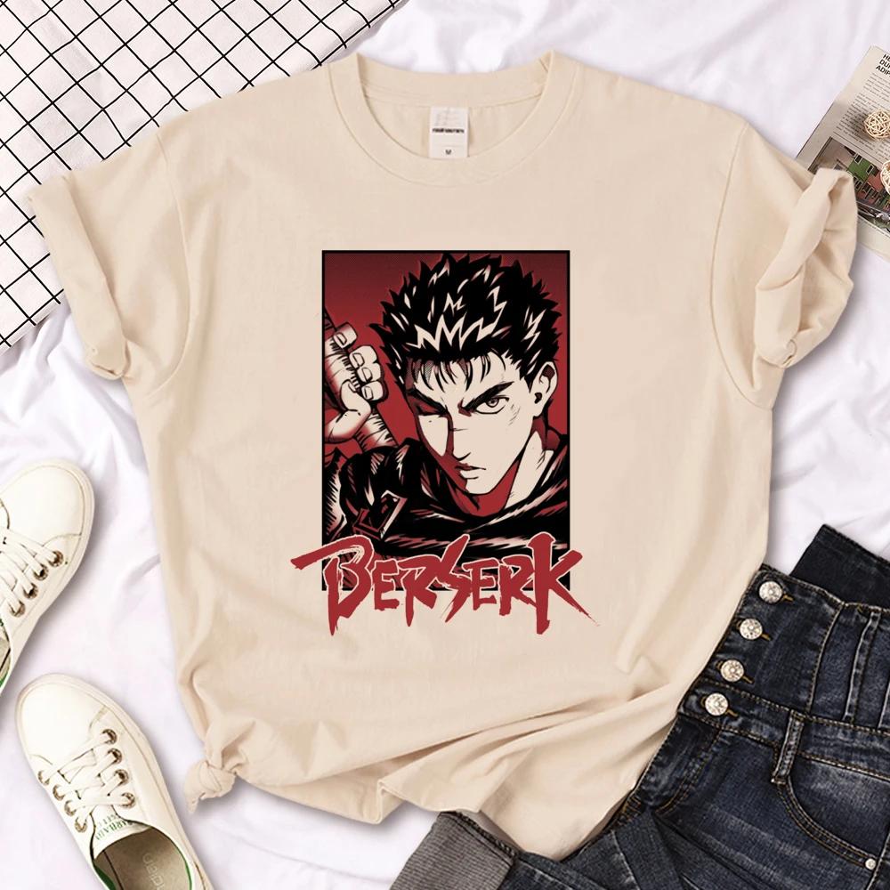 Berserk Top Women Summer T Shirt Girl Manga Harajuku Designer Clothes
