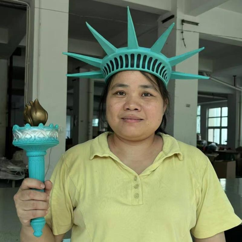 Freiheitsstatue, Krone, Fackel – Requisiten für Halloween-Kostüme, Damen, Accessoires, Cosplay-Outfit