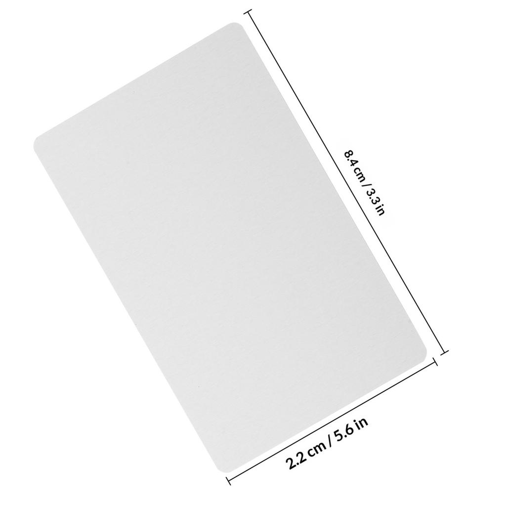 100Pcs Thick Metal Business Card Blanks Aluminum Alloy Name Cards for Sublimation Laser Engraving DIY Personalized Cards