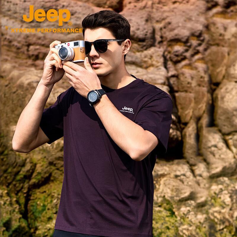 JEEP Men s Lightweight Crew Neck Outdoor T-shirt 4XL