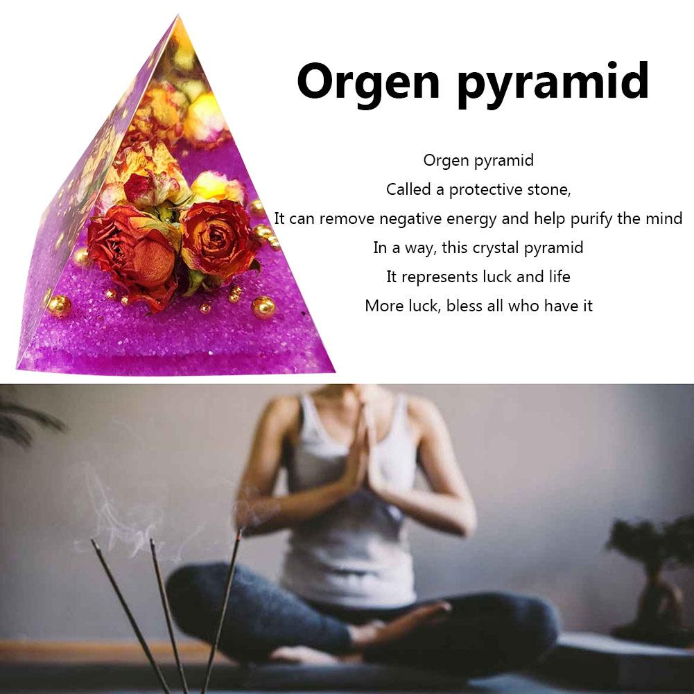 6cm Piramida Orgonitowa z Kamieni Naturalnych Kryształy Generator Energii Orgone Leczenie Reiki Czakra Medytacja Ozdoby Wystrój Domu Rękodzieło