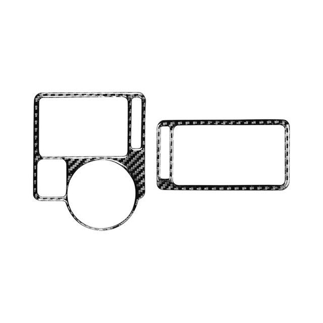 Kolfiber bil sidopanel mitten luftkonditioneringsutloppsventilation trimskydd för VW Golf 4 Jetta Bora MK4 R32 GTI 1999-2004
