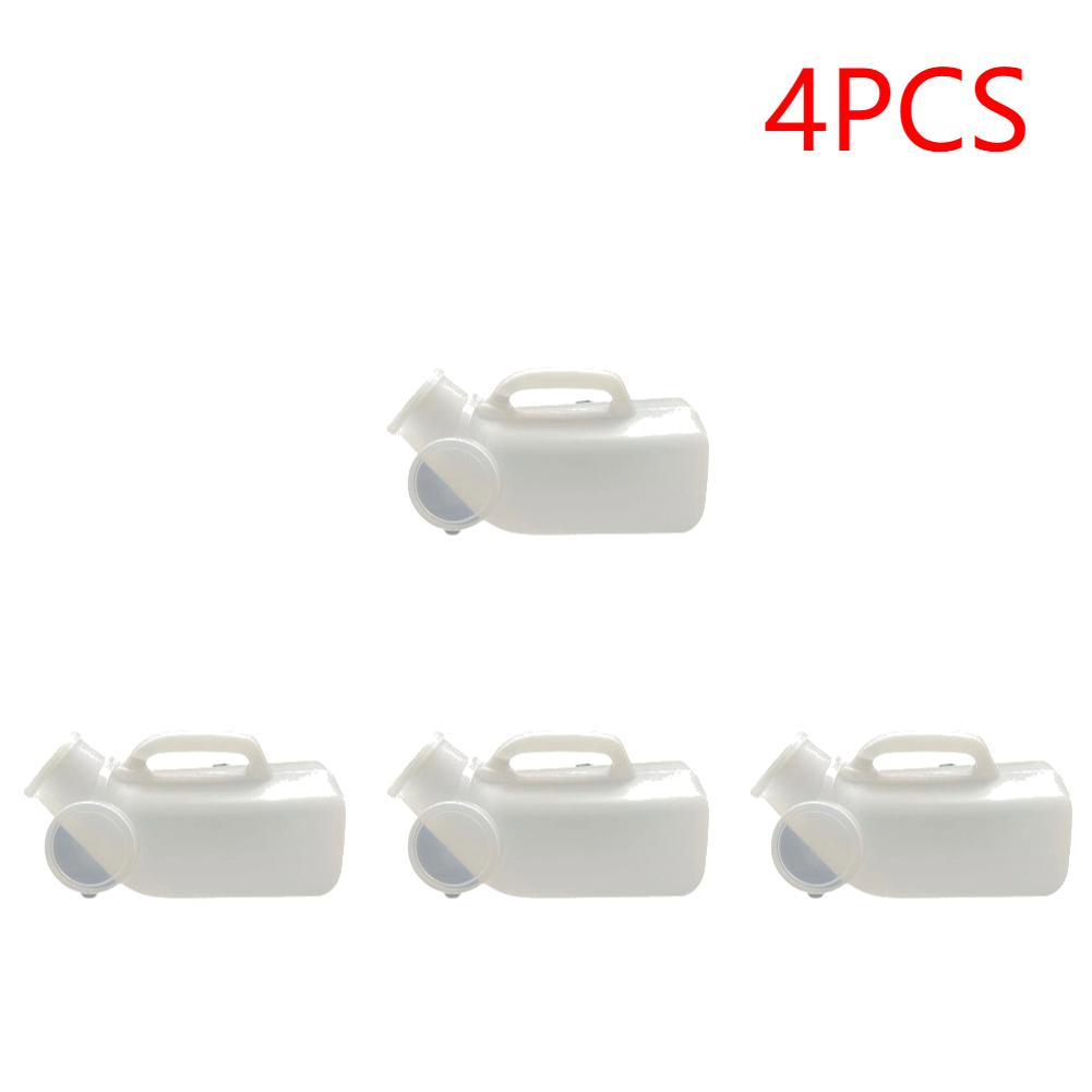 1-5Pcs 1200ml Pee Bottle Spill Proof Portable Urinal Plastic Mens Bedpan Bottle with Lid for Car Elderly and Incontinence