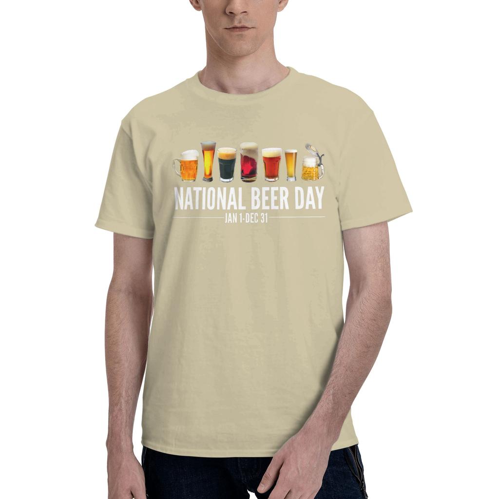 1 Piece Craft Novelty Graphic 100 Cotton Tshirt Beer Day Tees Tops For Unisex
