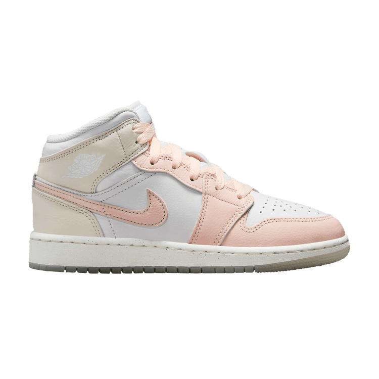 

Кроссовки Air Jordan 1 Mid GS Sail Guava Ice Детские Белый Морская волна Ледниково-голубой HJ5940-100 37.5