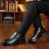 Men's Winter Thickened Cotton Shoes Warm Fleece Short Hair Leather Shoes Anti-slip Dad Shoes Rubber Sole Zapatillas Para Hombre