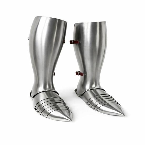 

Наколенники Средневековый Стальной Воин Larp Поножи Рыцарская Броня Сабатоны Косплей SCA Подарок