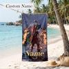 Kratos Custom Name Printed Beach Towel Personalized Soft Towel For Swimming Beach Travel