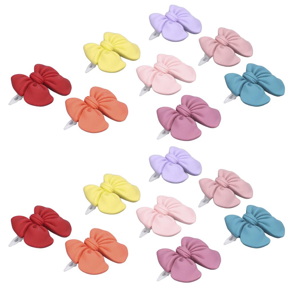 16pcs Pet Hair Bow Cute Pet Hair Bowknot Grooming Accessories with Plastic Clip for Dogs Cats