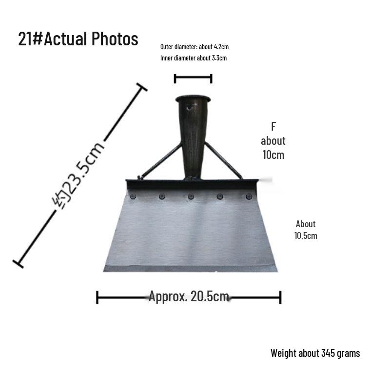 Multi-Use Farm and Outdoor Shovel: Saw Blade, Sharpener, Manure and Snow Removal Tool