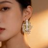 Flower Pearls Studs Earrings Smooth Surfaces Unique Ear Accessory Casual Formal Earrings Suitable for Fashion Women