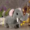 Słodka elektroniczna symulacja słoń pluszowa zabawka robot słoń interaktywny automatyczny ruchomy wypchany zwierzak lalka peluche