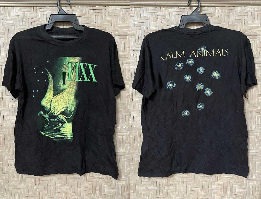 Футболка для взрослых The Fixx Calm Animals 100% Хлопок Все Размеры MC498 Унисекс Футболка XXL