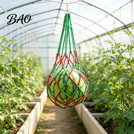 Vertical Gardening Trellis Net 10Pcs Watermelon Sling Nets, Weatherproof Reusable Melon Holder Support Mesh, Fruit Hammocks for Cantaloupe Cucumber