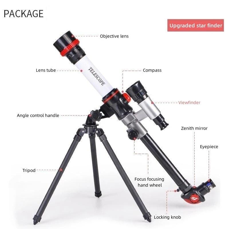 

Открытый портативный профессиональный астрономический телескоп с высоким увеличением для детского монокуляра ночного видения при слабом освещении, эксперимент