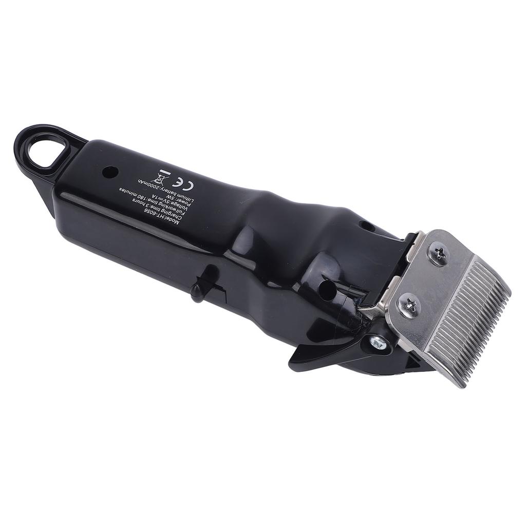 Electric Hair Trimmer Adjustable Lever 2000mAh Low Noise Professional Barber Clipper with 4 Pcs Guid