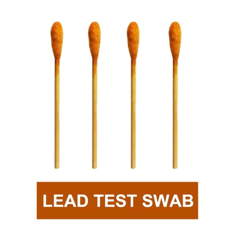 60Pcs Lead Test Swabs 30S Result Sensitive Rapid Home Lead Testing Swabs for Metal Toy Dishes Ceramics Jewelry