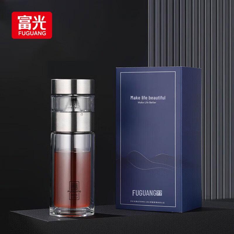 Fuguang Fengya Tea Master Portable Glass Tea Infuser Mug