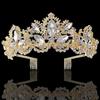 New Bridal Headwear Baroque Exquisite Crown Bride Light Gold Crown Wedding Accessories Crown Hair Accessories